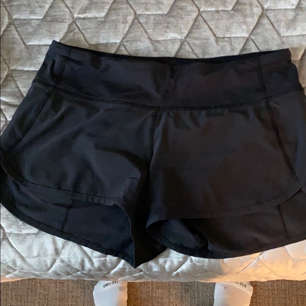 Lululemon basic black shorts